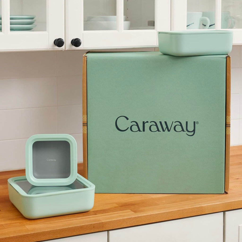 Caraway Food Storage Medium Container Cream